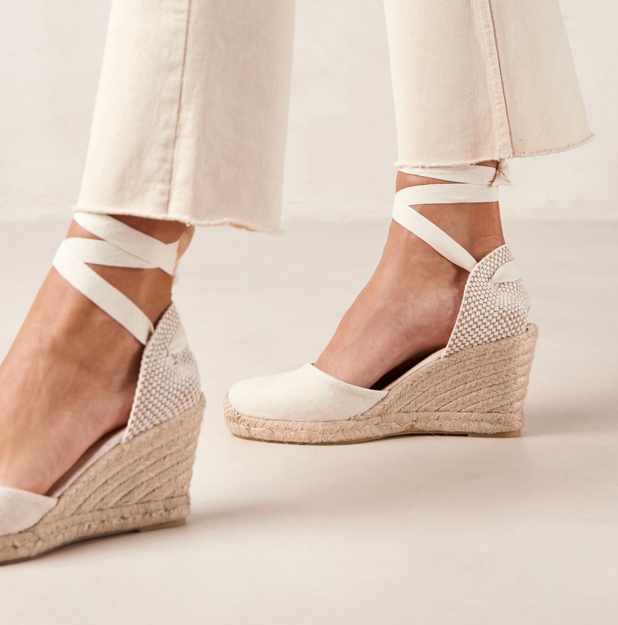 Shops lace up espadrilles