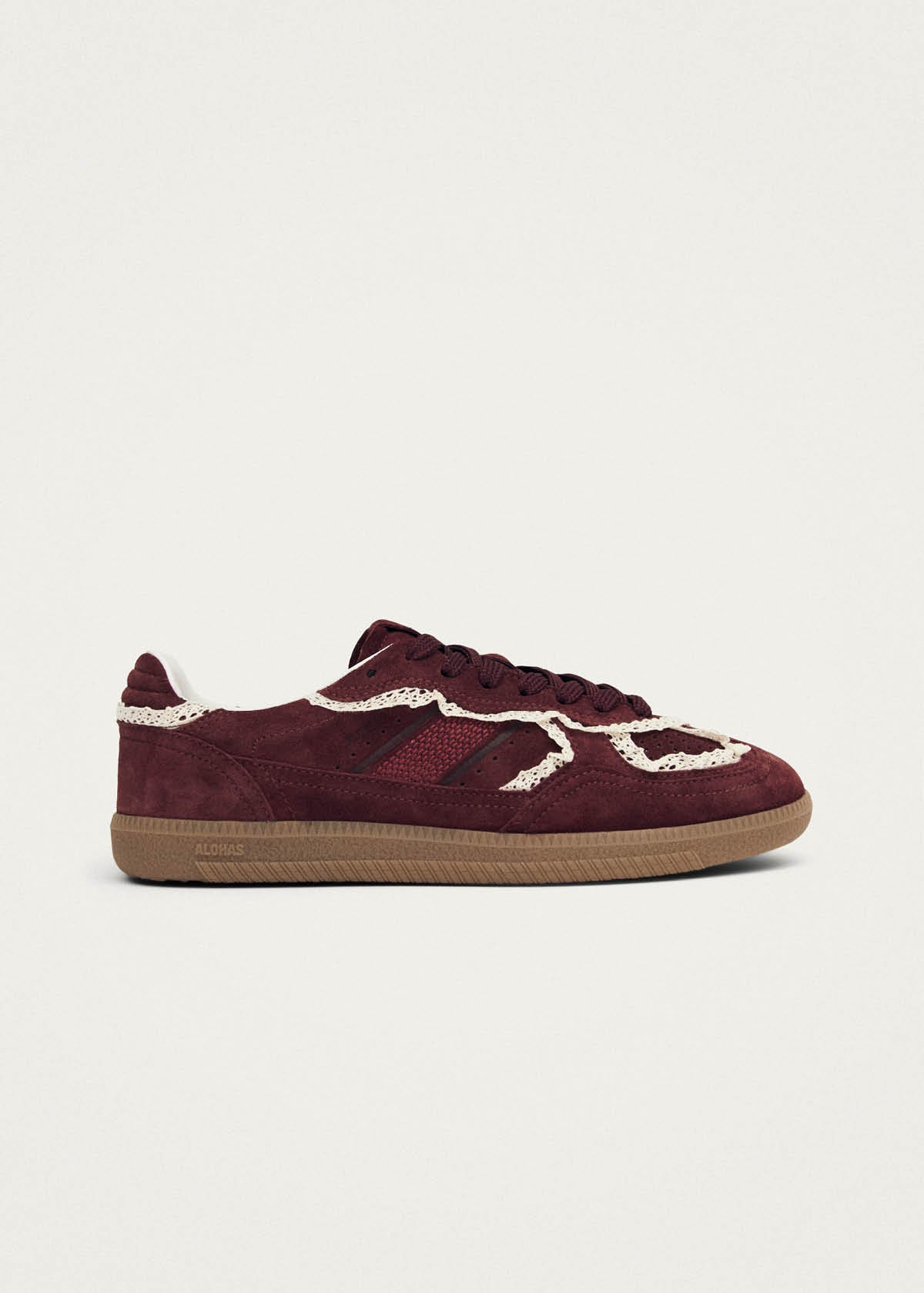 Tb.490 Crochet Burgundy Leather Sneakers | ALOHAS Tb.490 Crochet Burgundy Leather Sneakers | ALOHAS