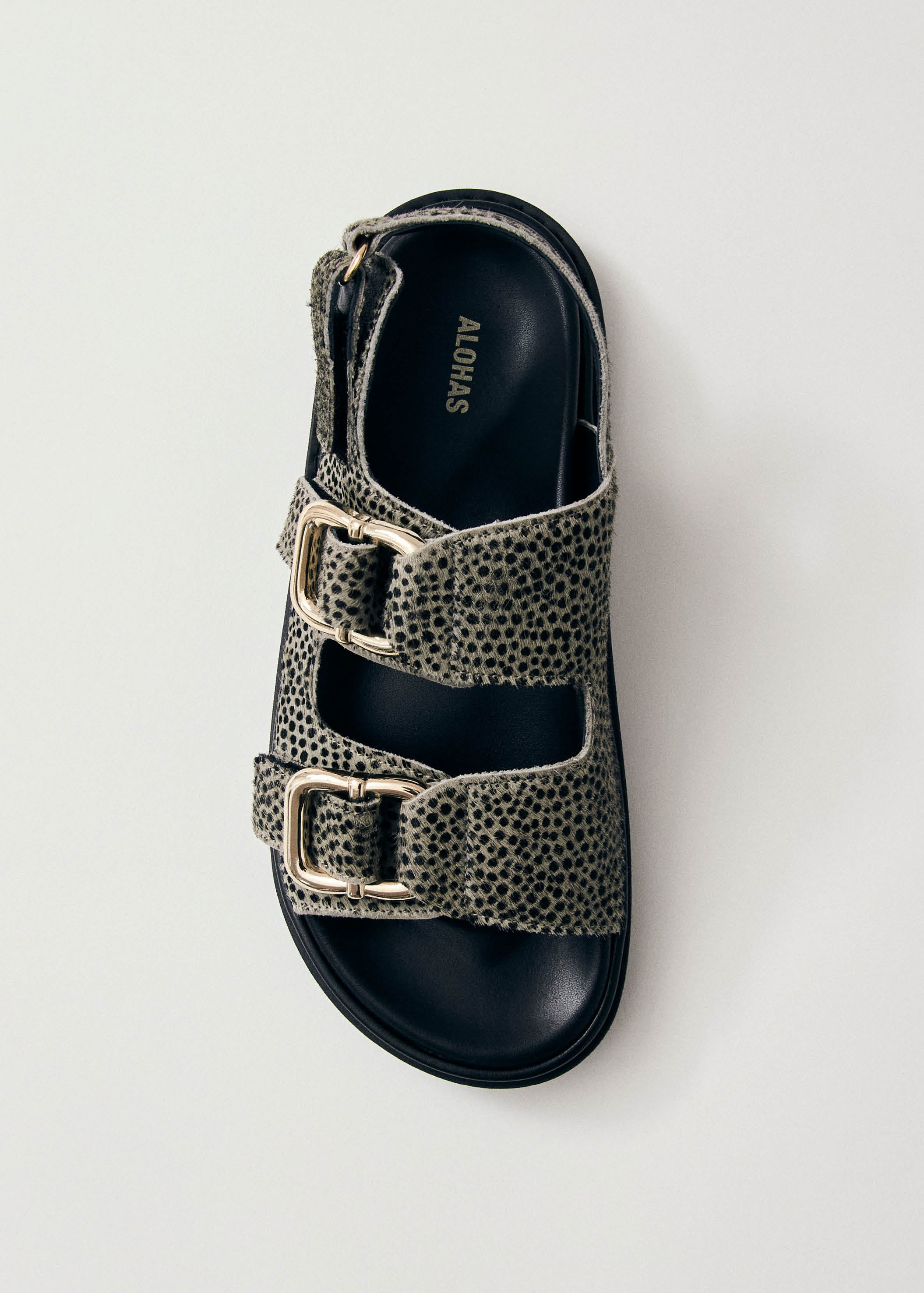 Harper Soft Grey Leather Sandals | ALOHAS