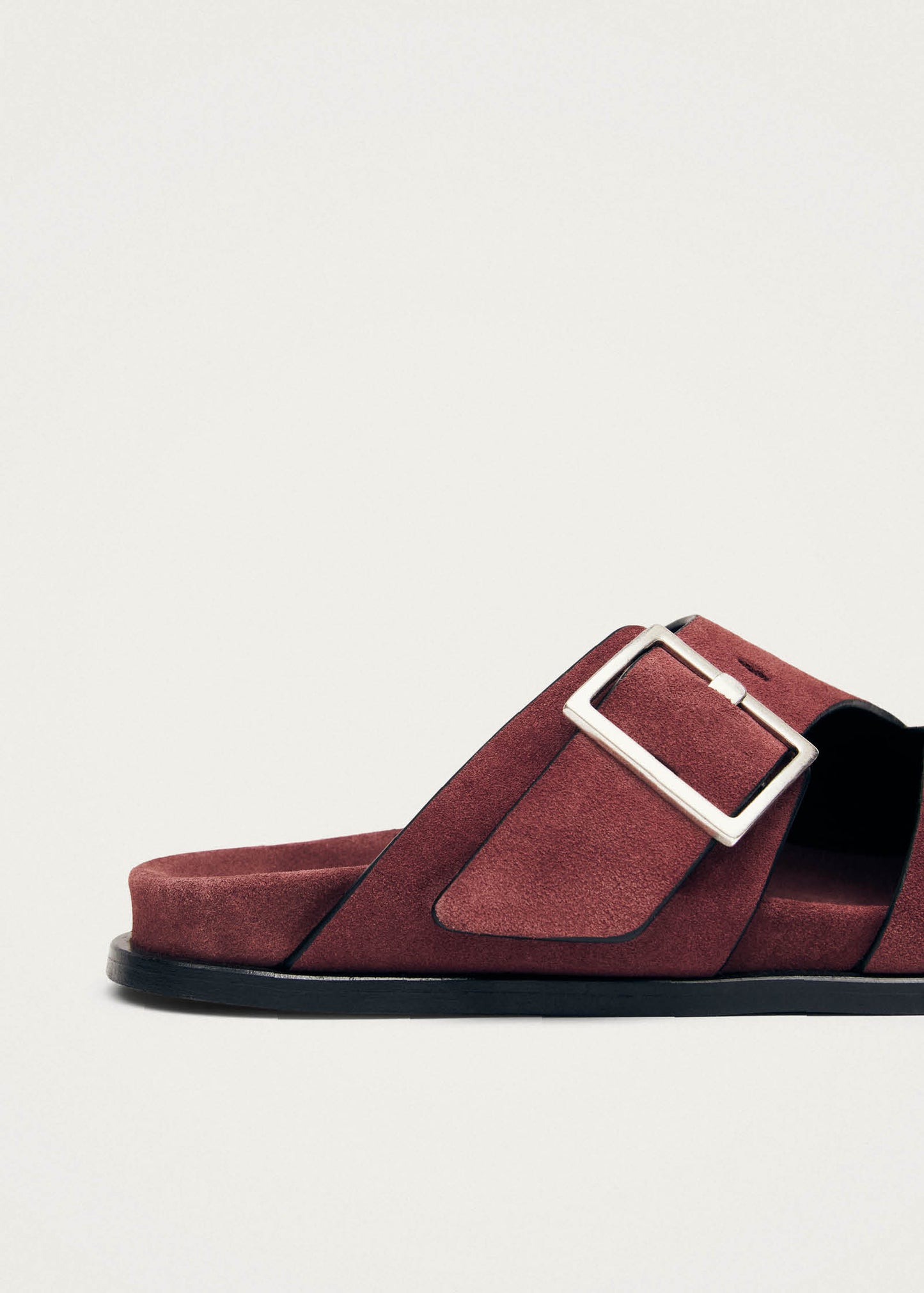 Alba Suede Burgundy Leather Sandals