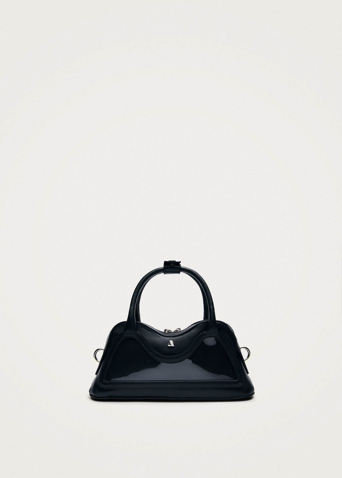 Hilma Mini Vinyl Black Leather Bag | ALOHAS