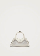 Hilma Mini Vinyl White Leather Bag