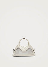 Hilma Mini Vinyl White Leather Bag