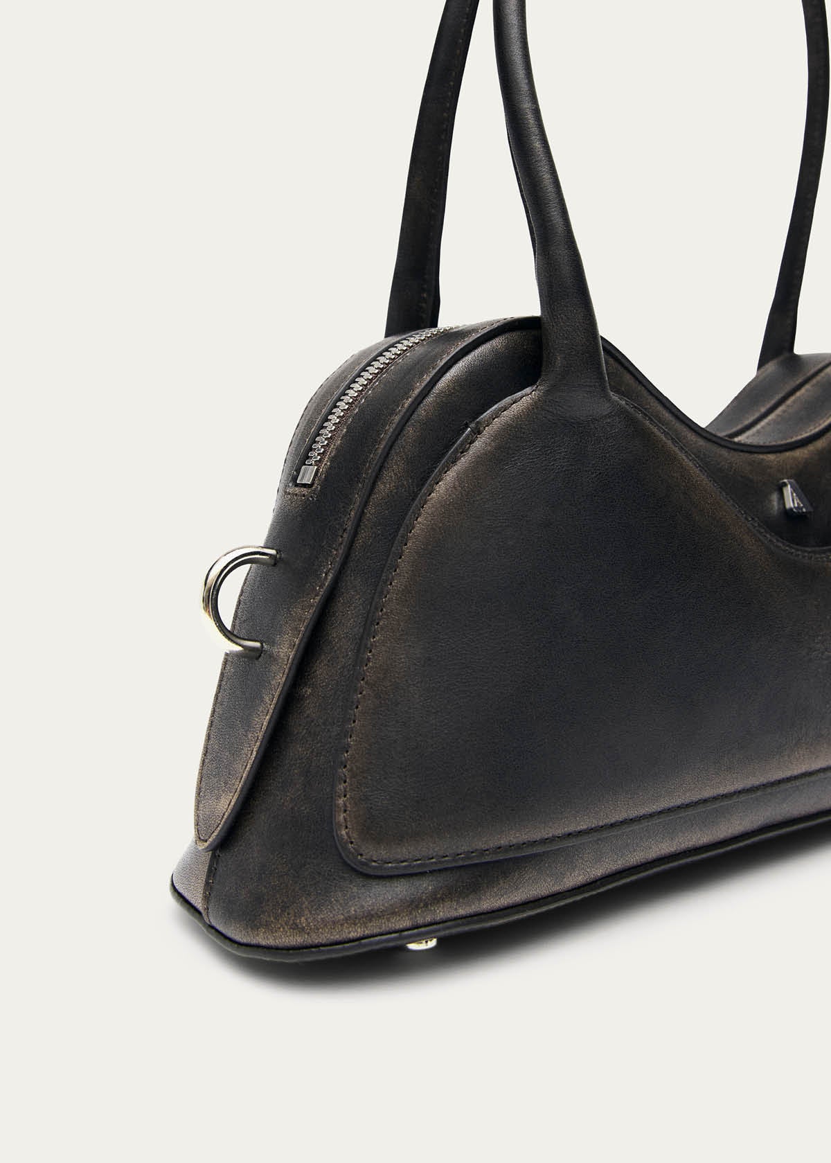 Hilma Borsa in Pelle Marrone Effetto Vintage