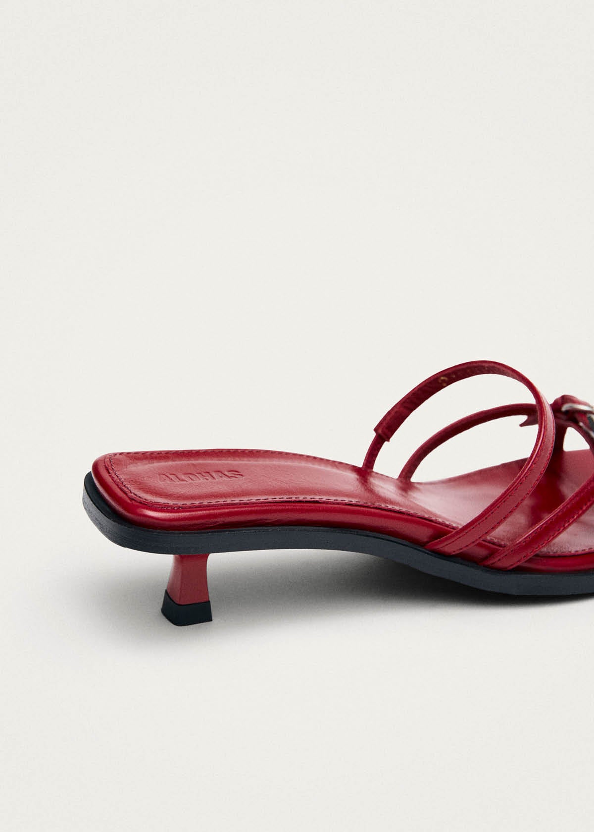 Liko Rift Sandalias de Cuero Rojo