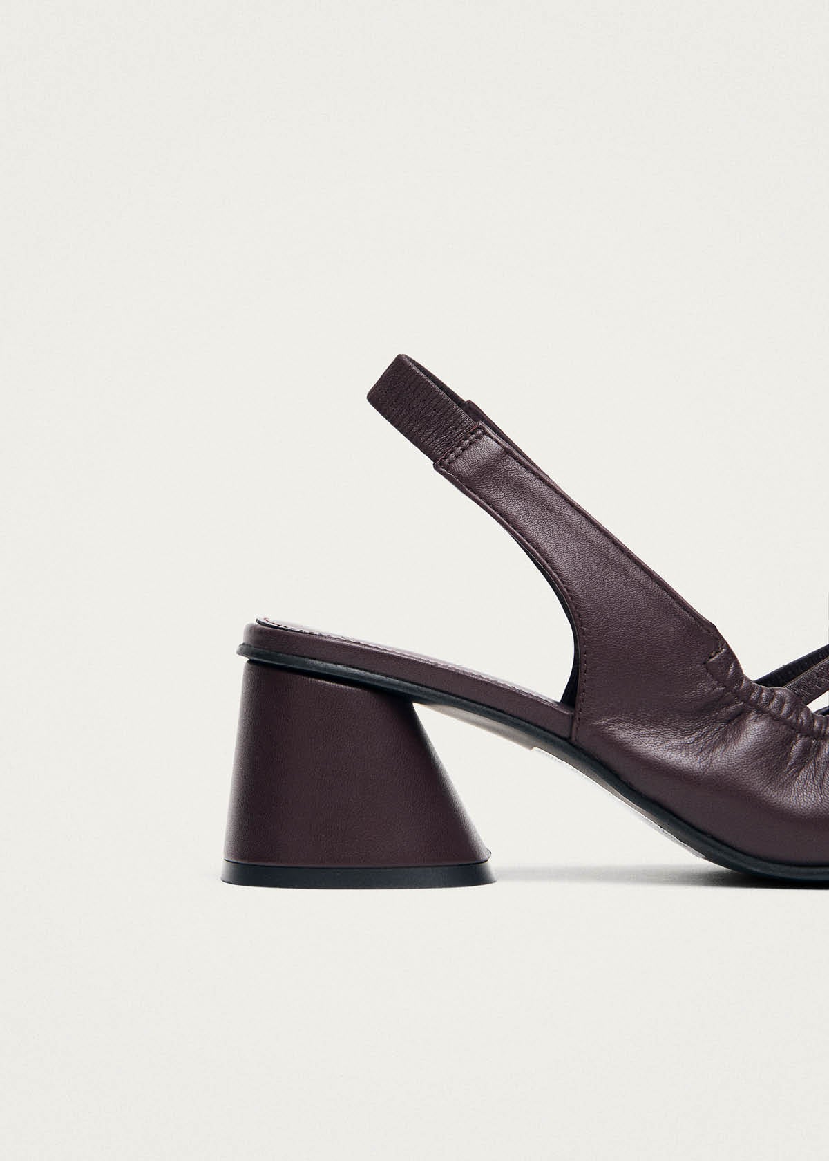 Escarpins en cuir bordeaux Marly