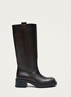 vintage effect dark brown