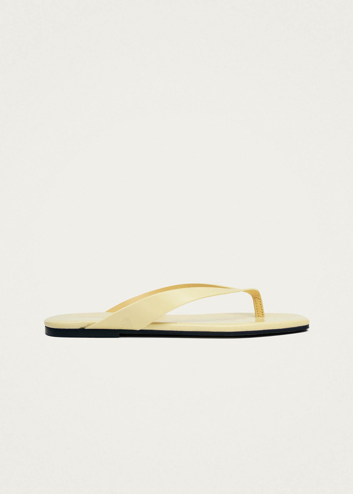 Ola Pale Yellow Leather Sandals | ALOHAS