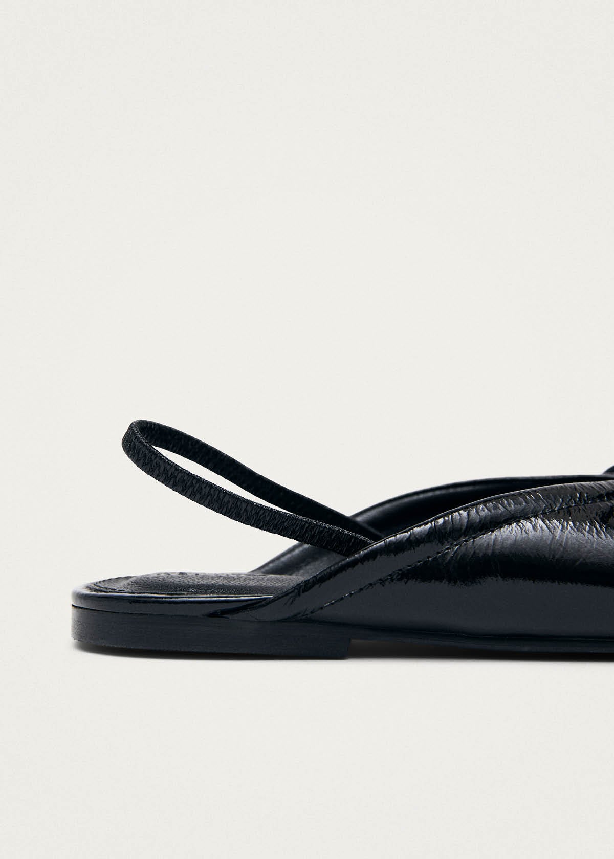 Oli Patent Black Leather Ballet Flats