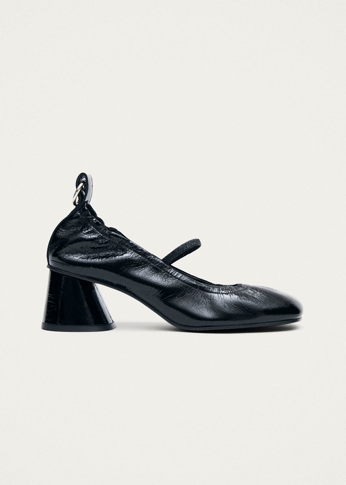 Rhiane Patent Black Leather Pumps | ALOHAS