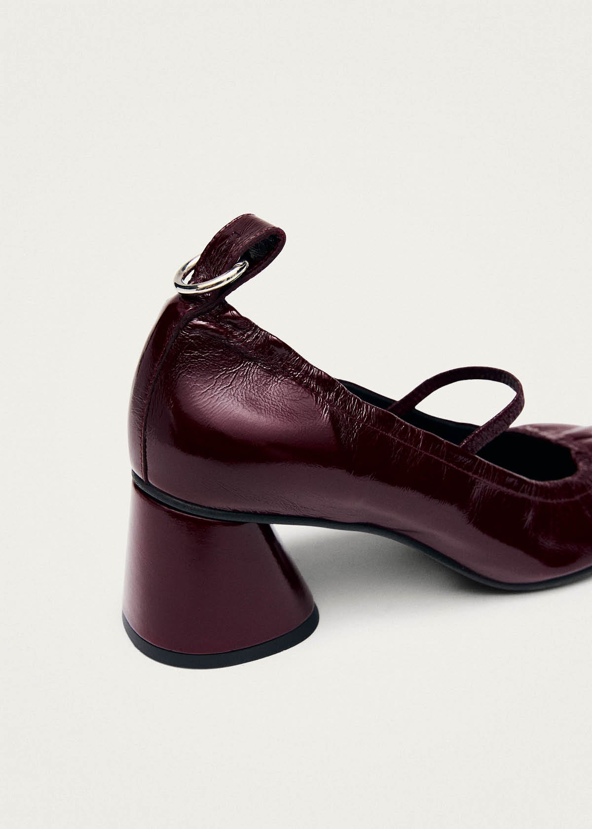 Rhiane Patent Burgundy Leather Pumps