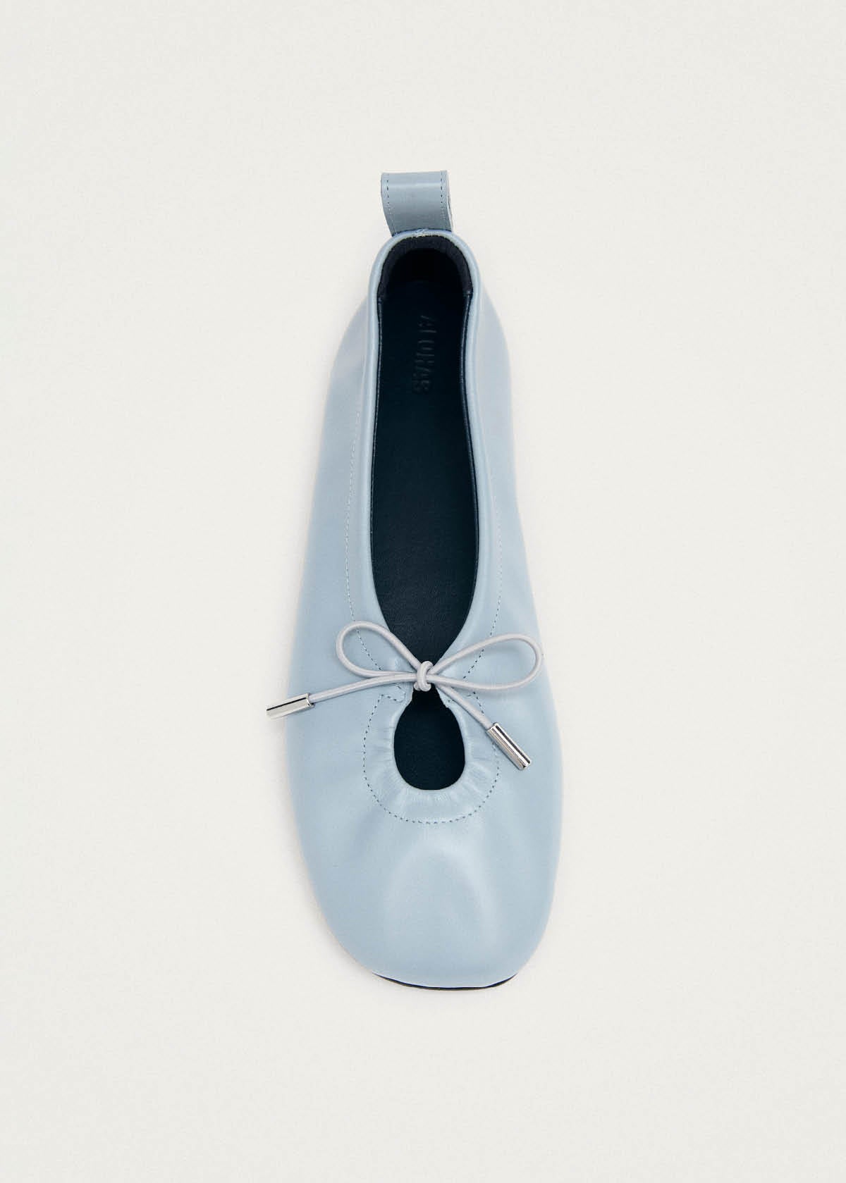 Rosalind Blue Leather Ballet Flats | ALOHAS