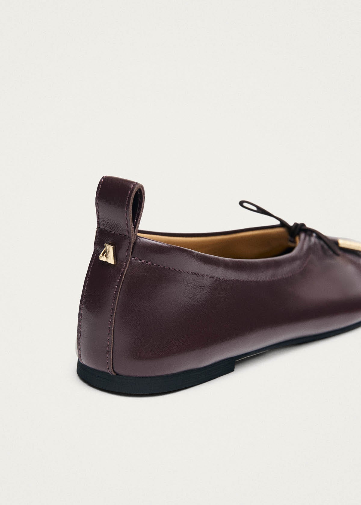 Rosalind Brown Leather Ballet Flats
