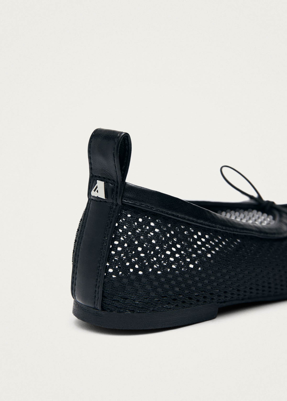 Rosalind Mesh Schwarze Ballerinas