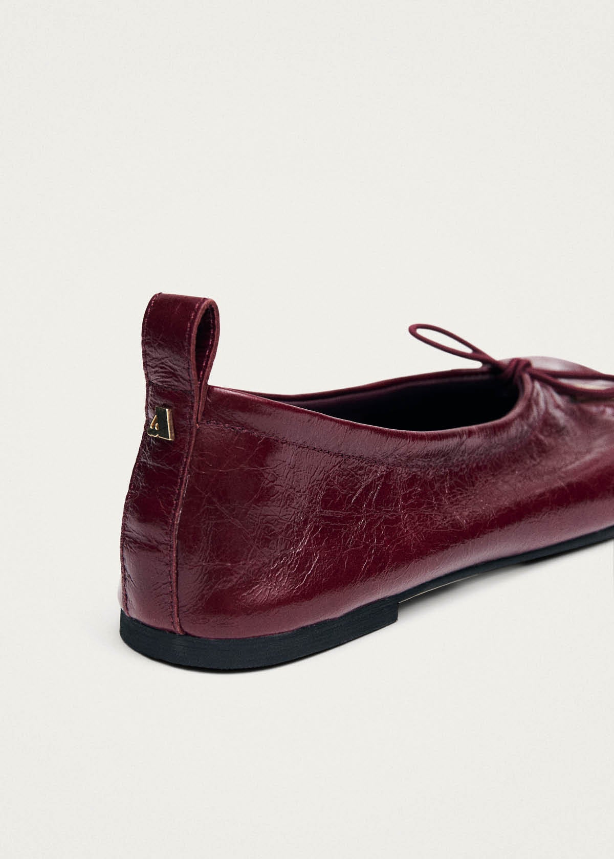 Rosalind Burgundy Patent Leather Ballet Flats