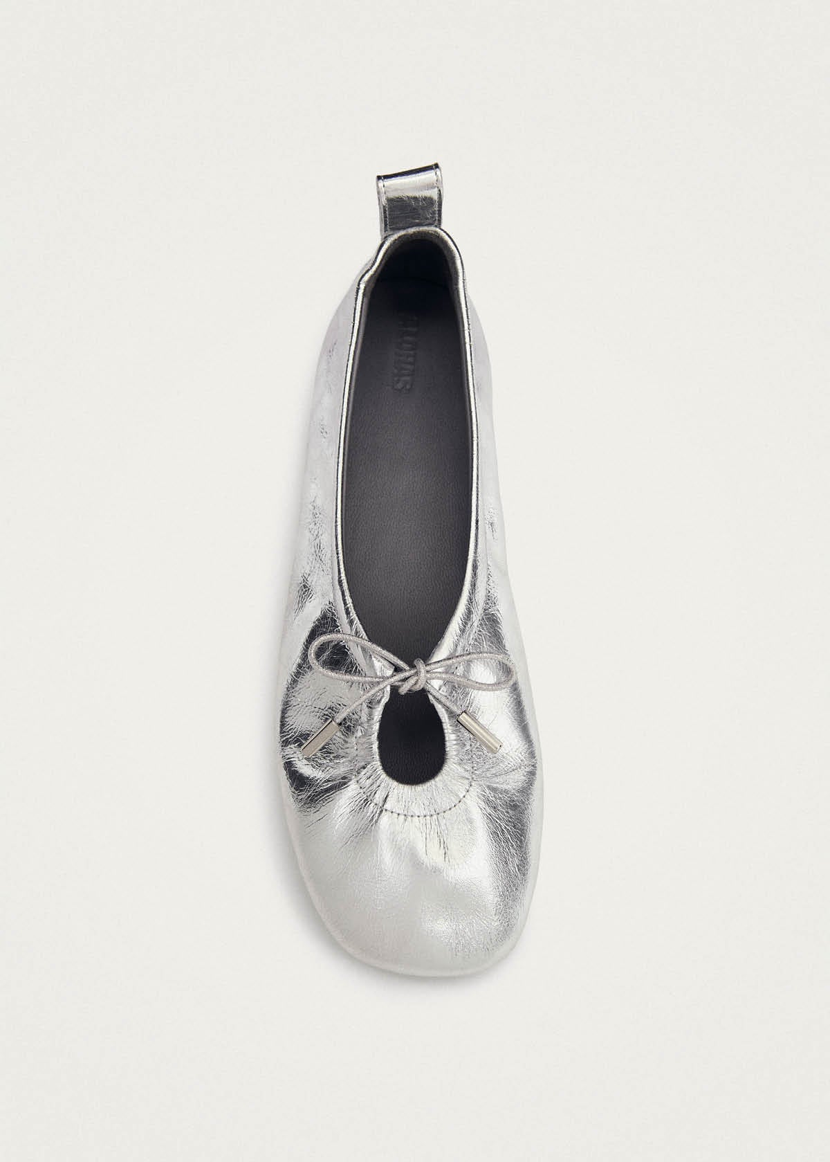 Rosalind Shimmer Silver Leather Ballet Flats Rosalind Shimmer Silver Leather Ballet Flats