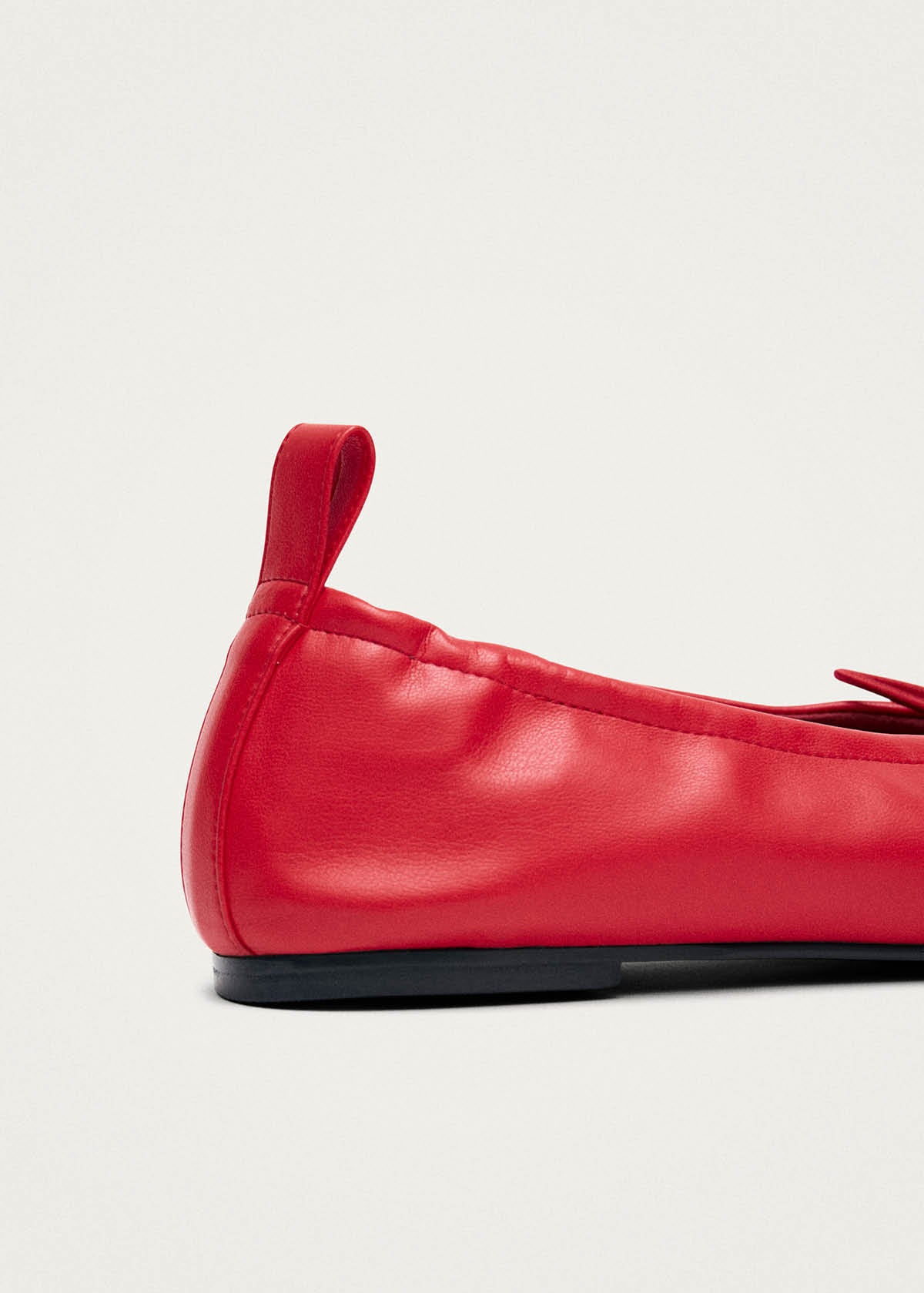 Rosalind Vegan Rote Vegan-Leder Ballerinas