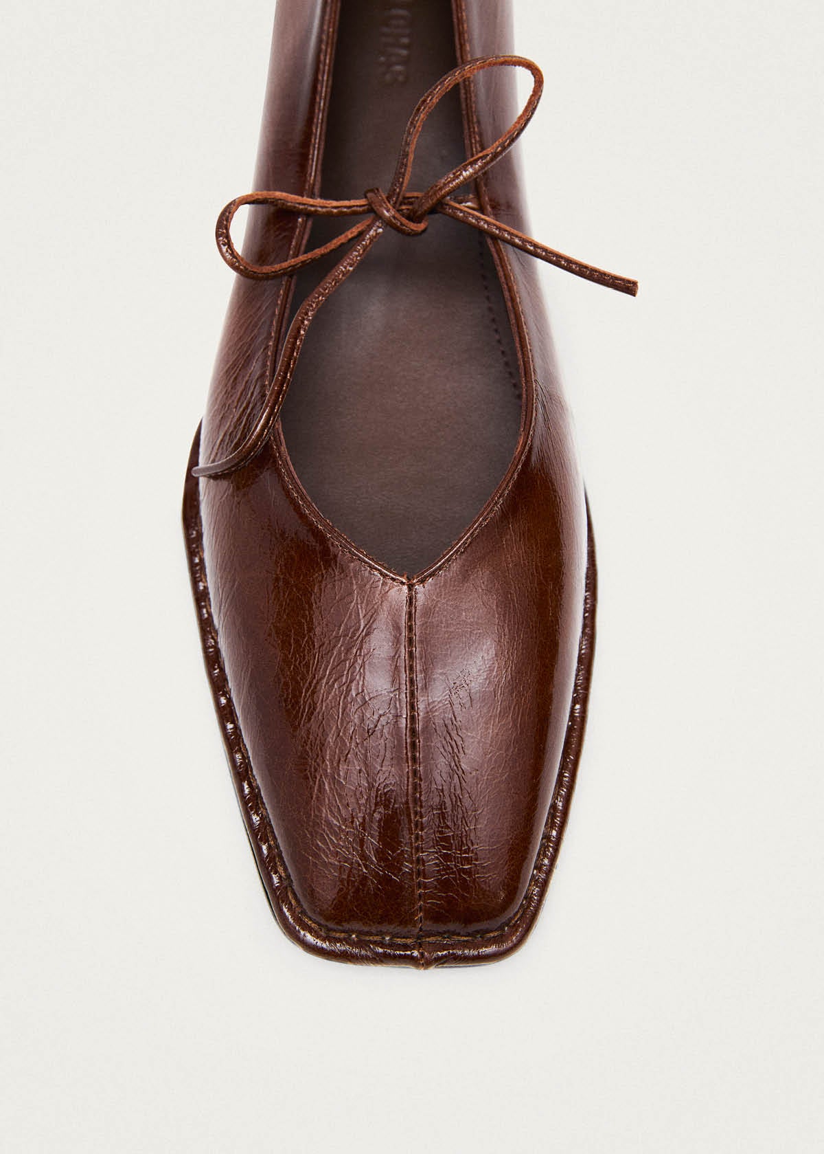 Sway Bailarinas de Cuero Color Marrón Charol