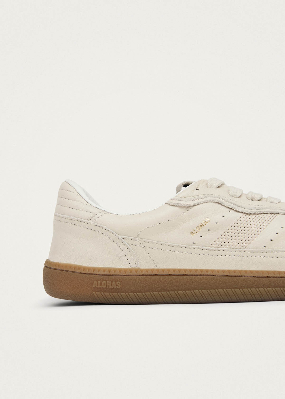 Tb.00 Barefoot Cream Leather Sneakers