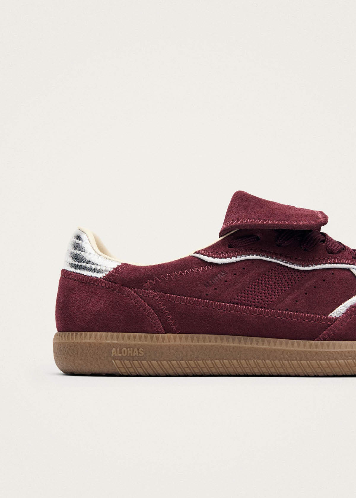 Tb.490 Club Rife Shimmer Burgundy Leather Sneakers