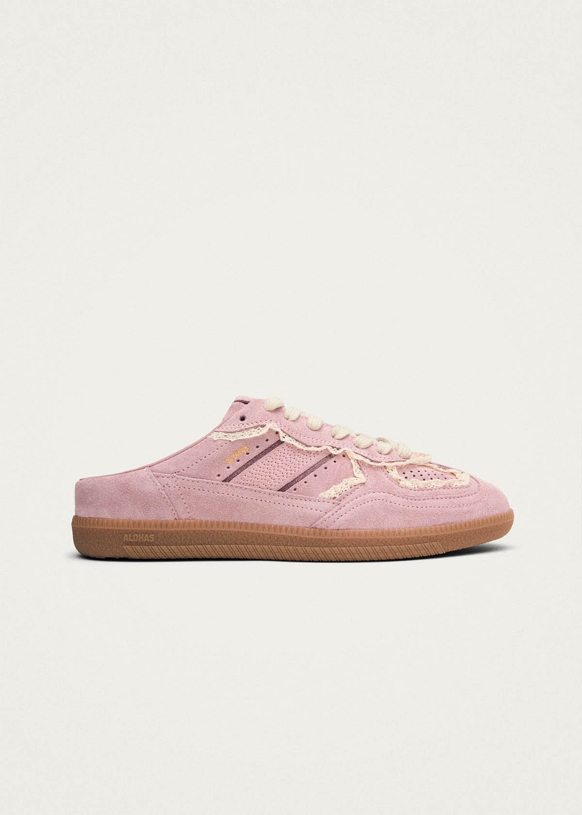 Tb.490 Mule Crochet Pink Leather Sneakers | ALOHAS