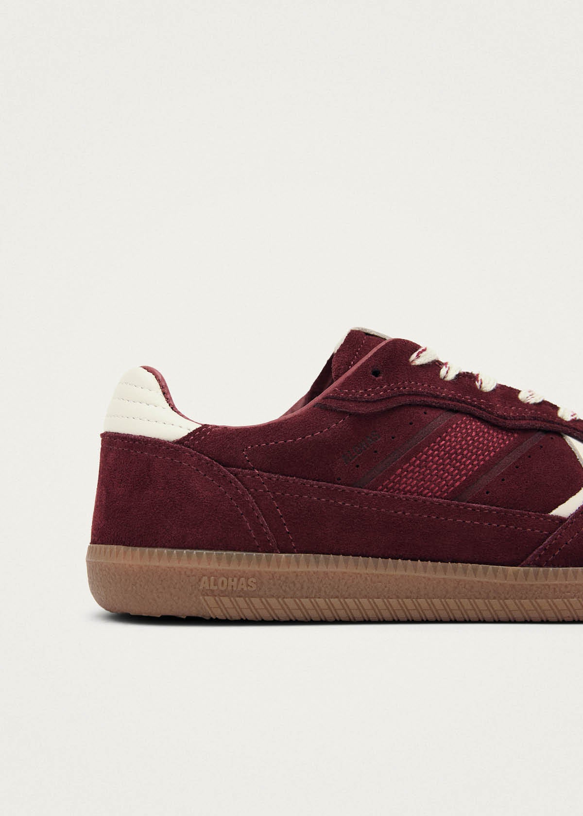 Tb.490 Rife Burgundy Beige Leather Sneakers