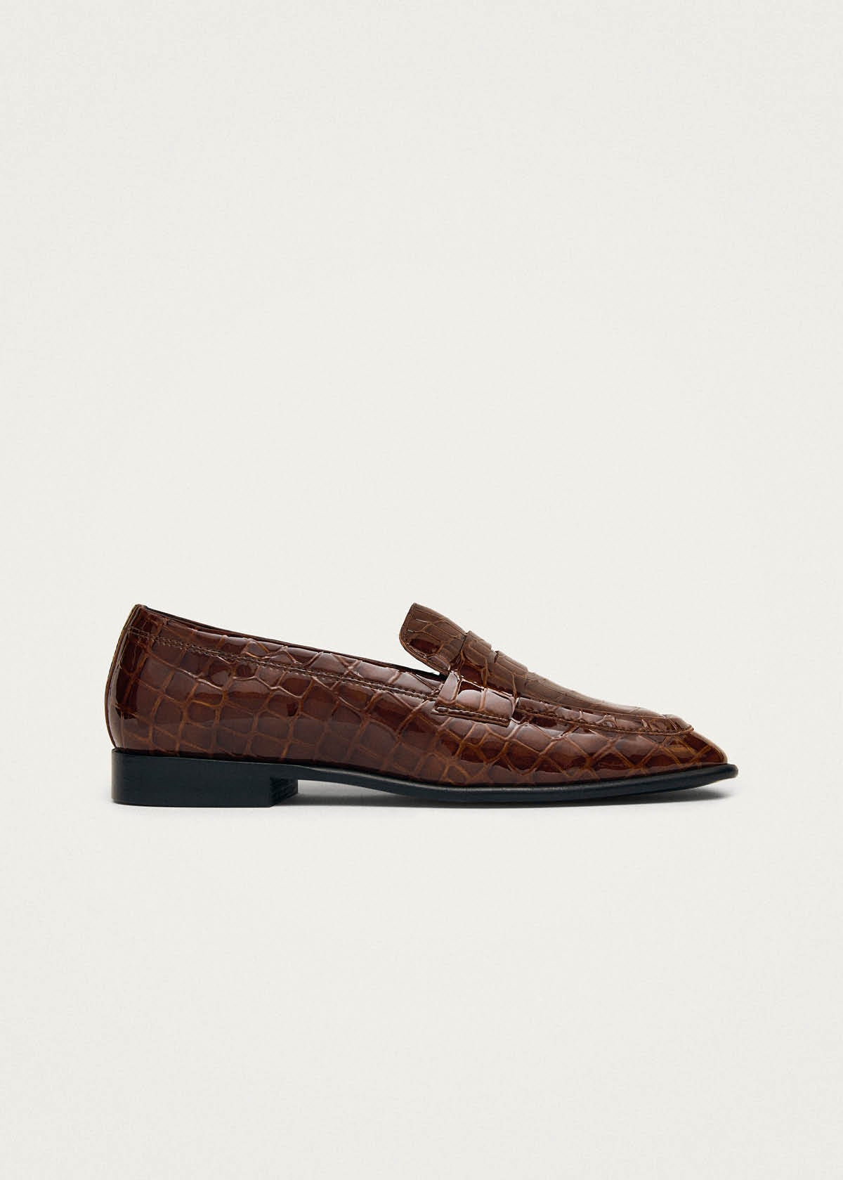 Zaha Alli Brown Leather Loafers | ALOHAS