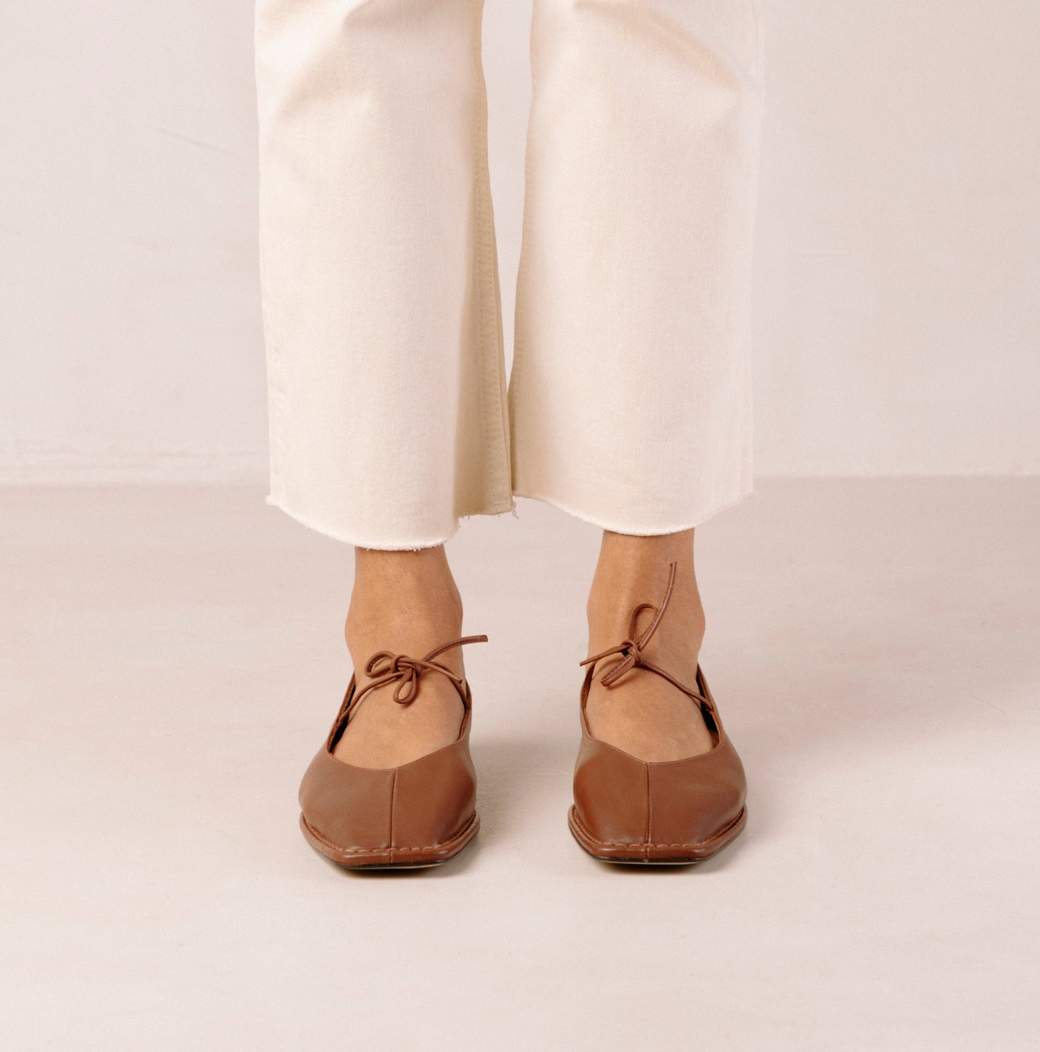 Square Toe Ballet Flats