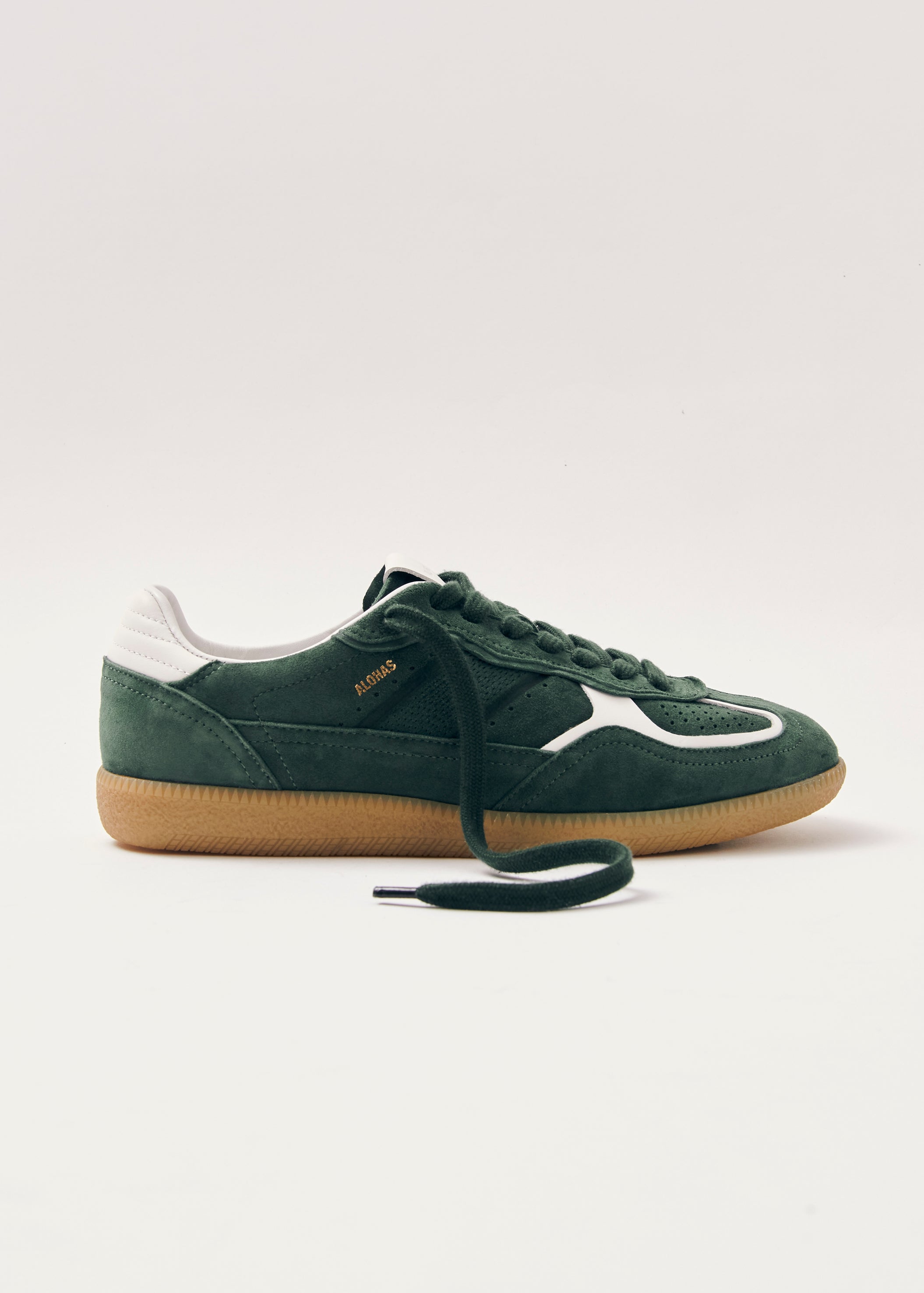 Tb.490 Rife Forest Green Leather Sneakers | ALOHAS
