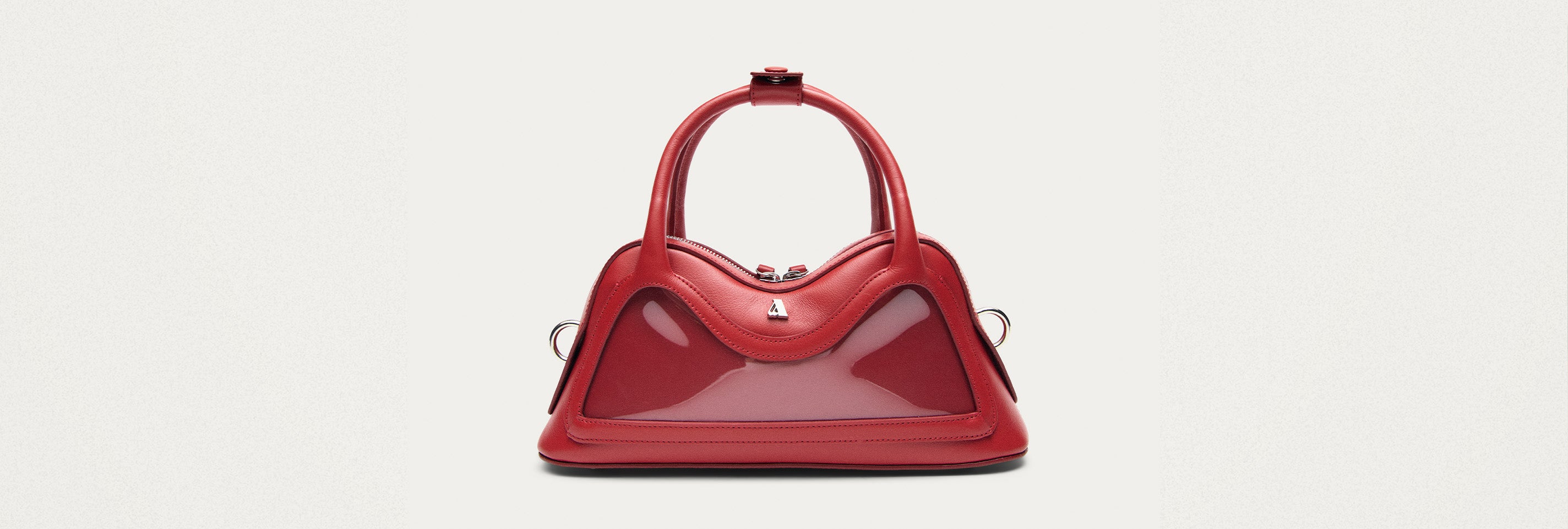 Hilma Mini Vinyl Red Leather Bag | ALOHAS