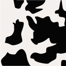 cow black print