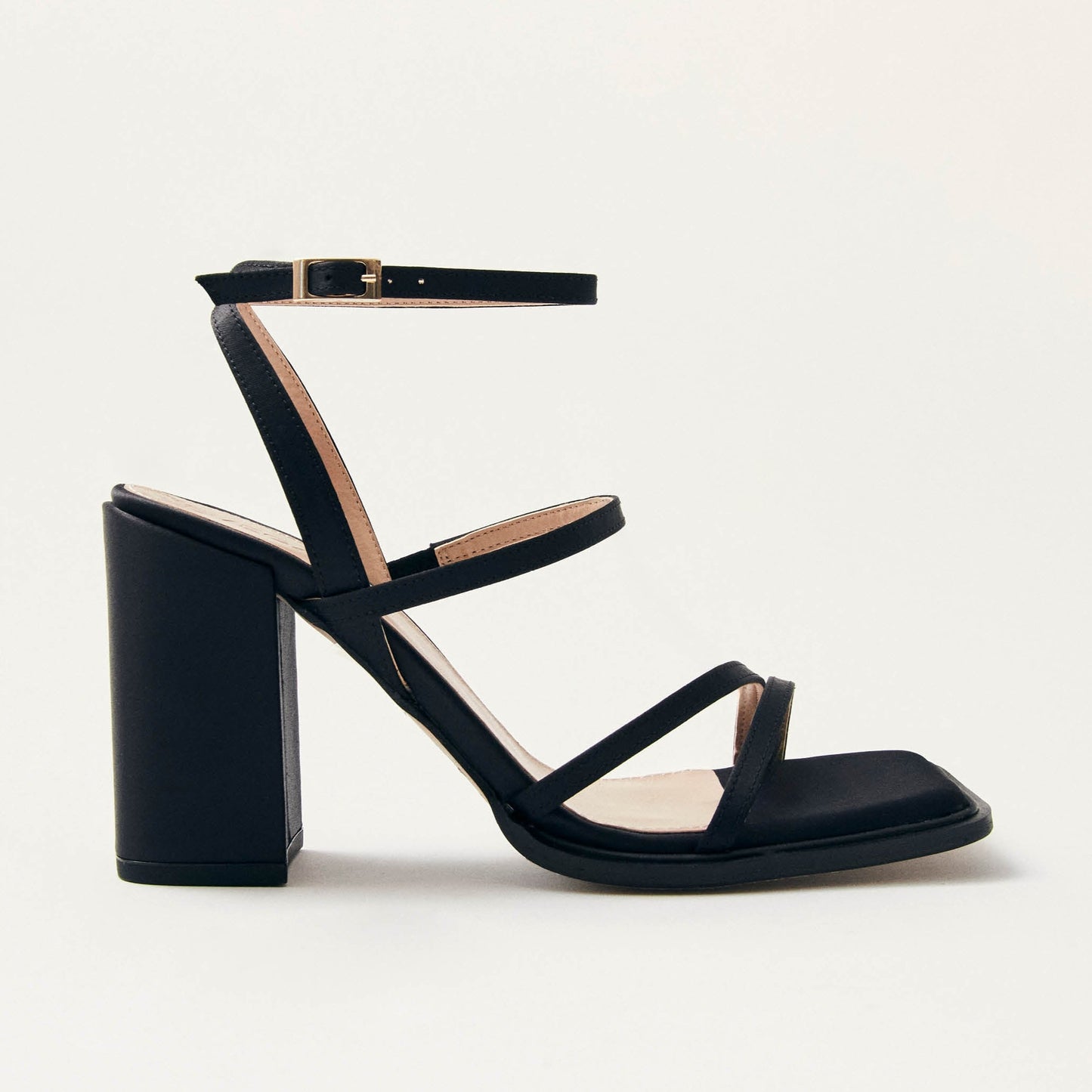 Alexa Silky Black Sandals