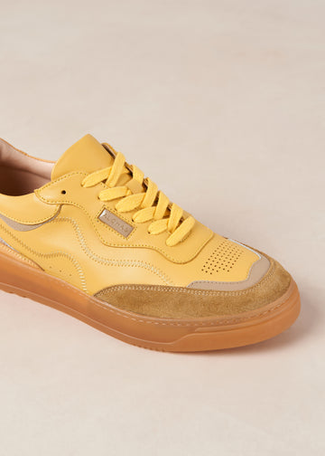 TB.87 Yellow and Grey Leather Sneakers ALOHAS