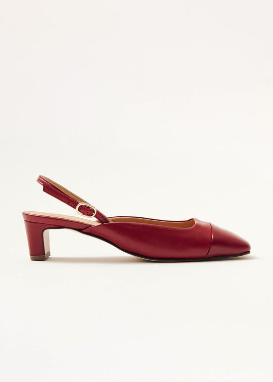 Lindy Bliss Red Leather Pumps