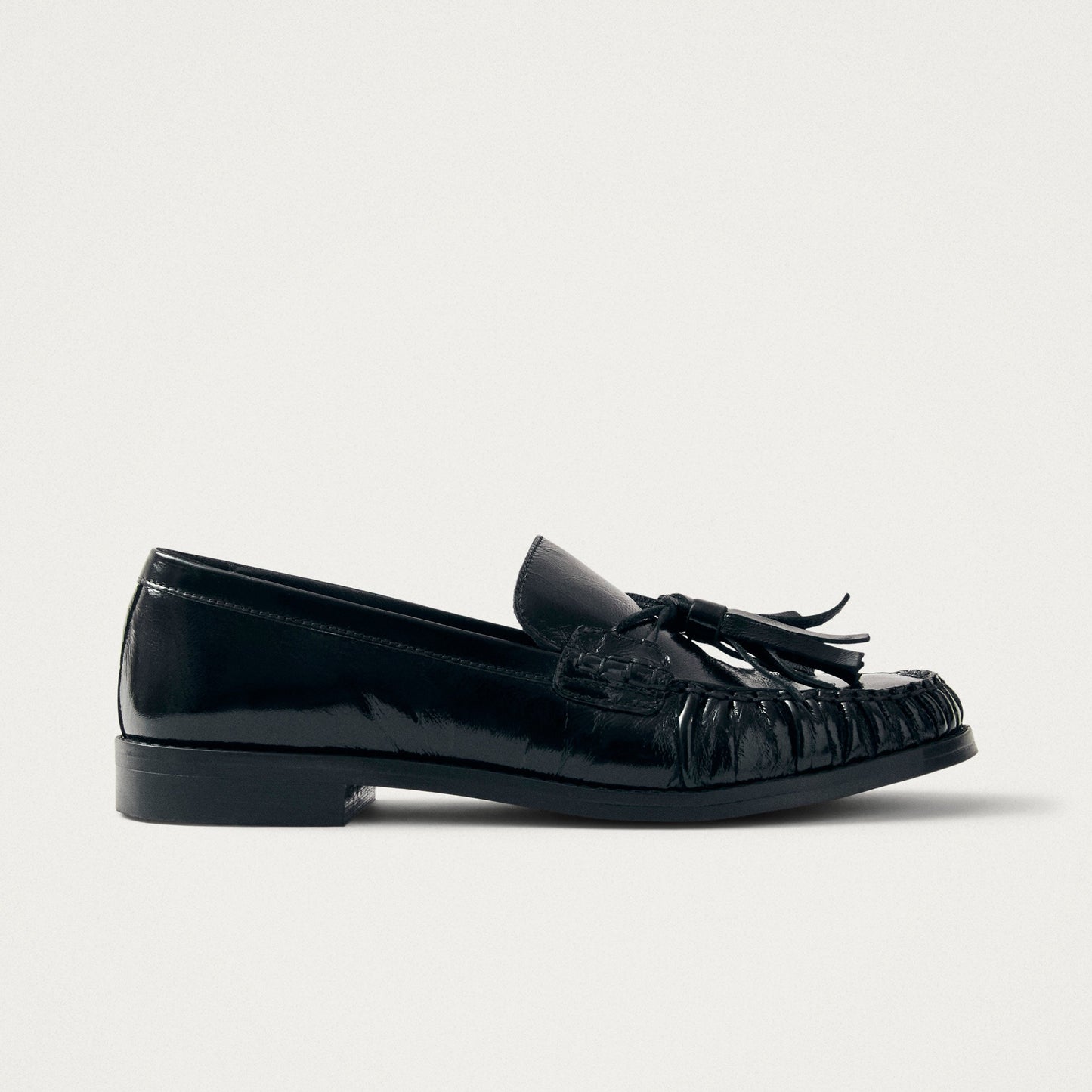 Marietta Onix Schwarze Leder Loafer