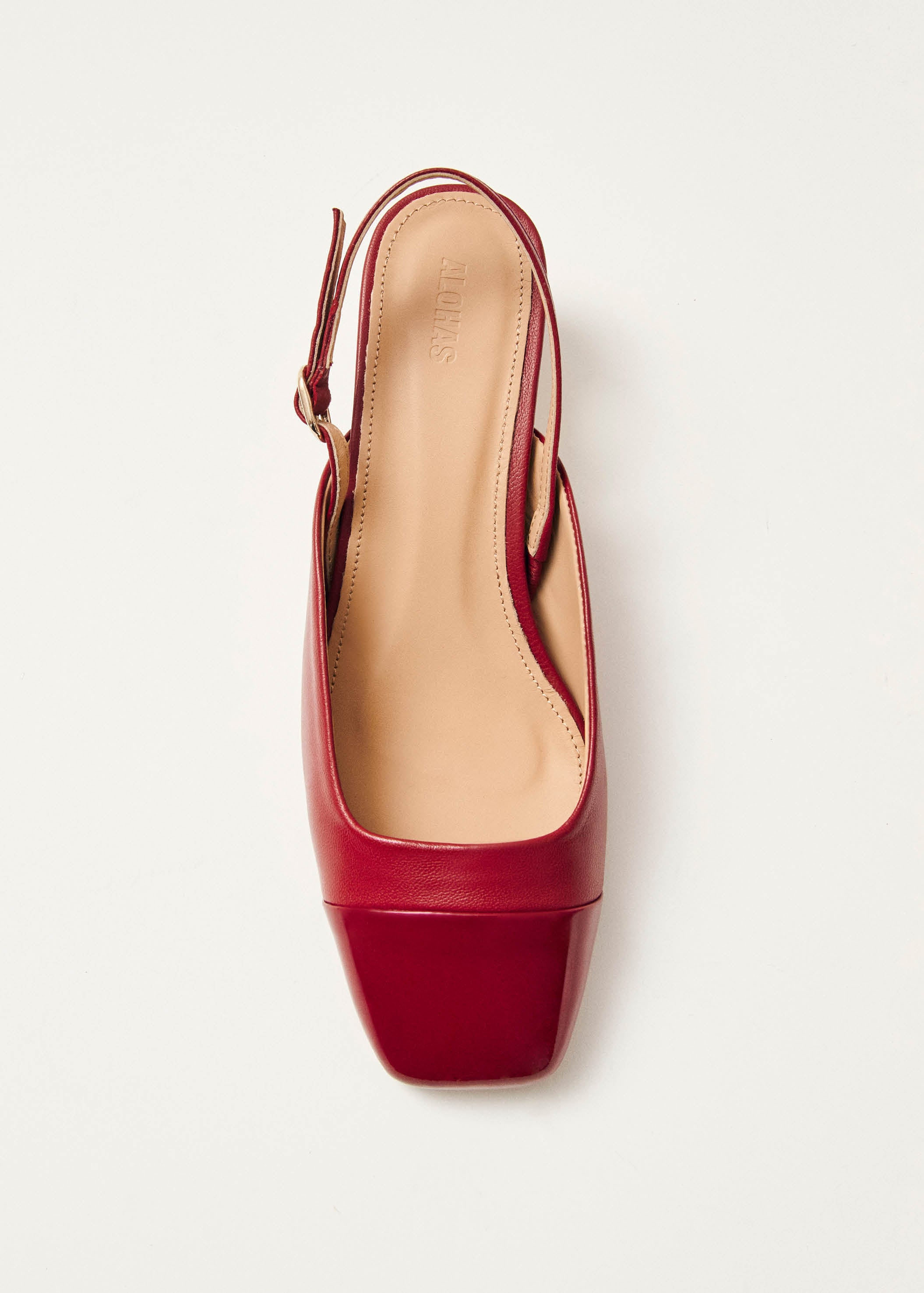 Lindy Bliss Red Leather Pumps ALOHAS