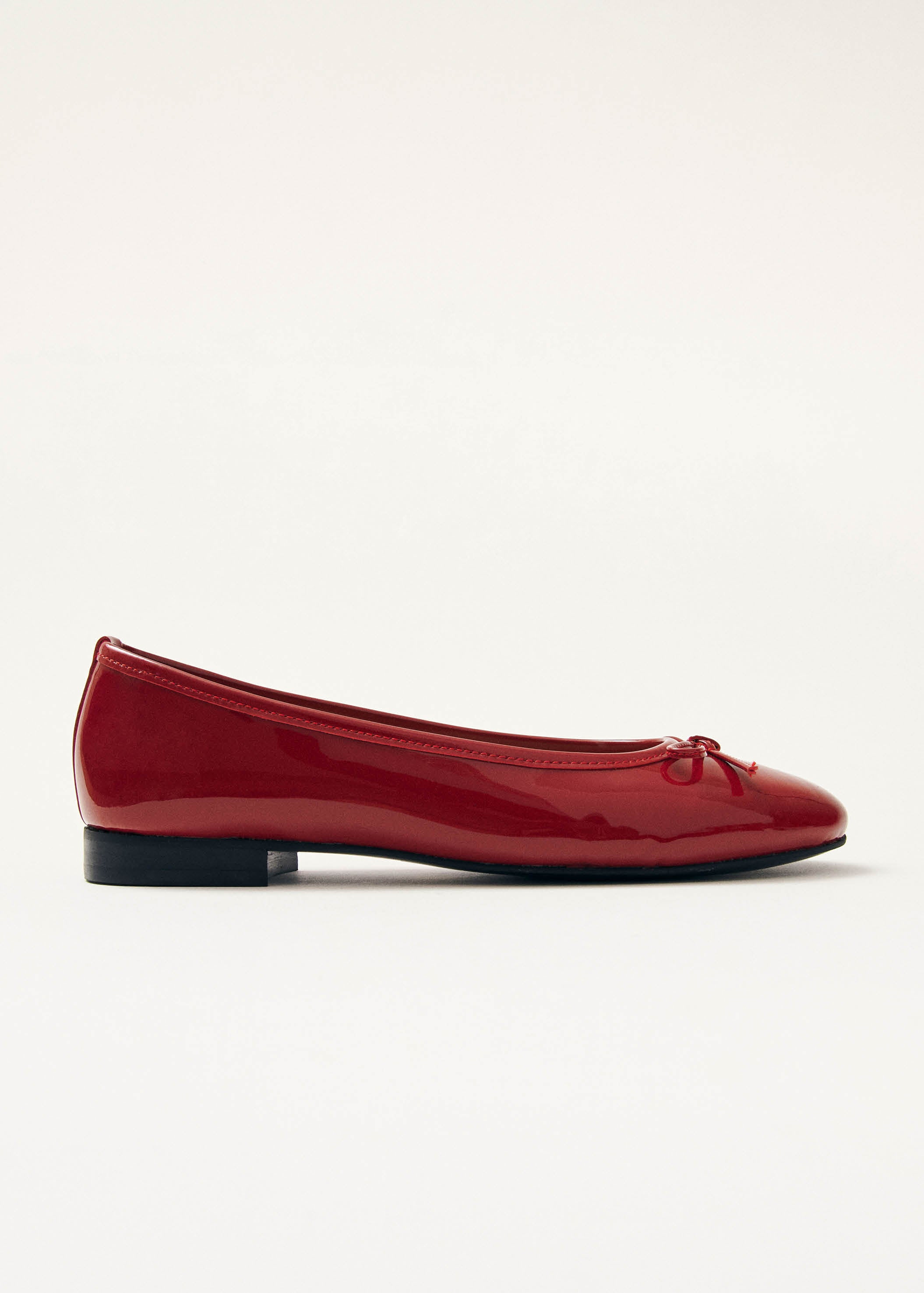 Red patent leather ballet flats online