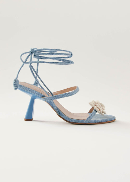 Kendra Bloom Denim Blue Sandals