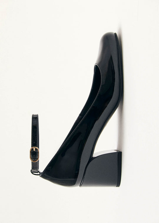 Antoine Onix Black Leather Pumps