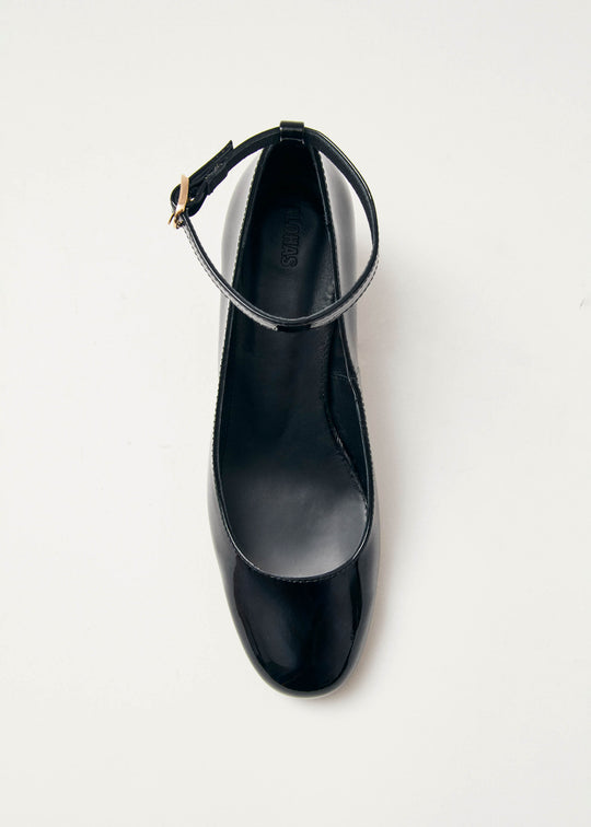 Antoine Onix Black Leather Pumps