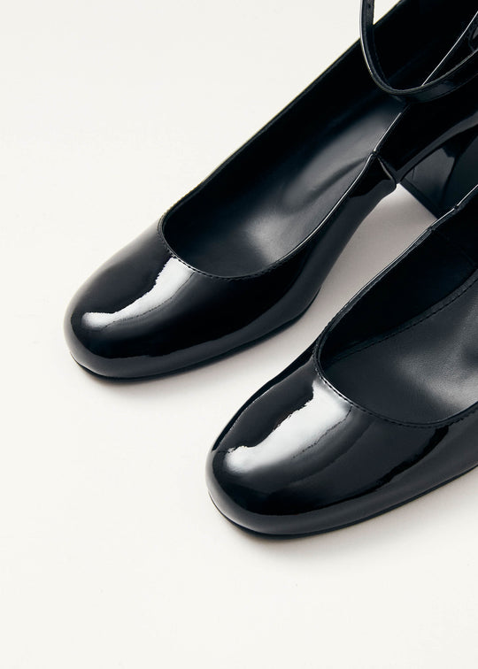 Antoine Onix Black Leather Pumps