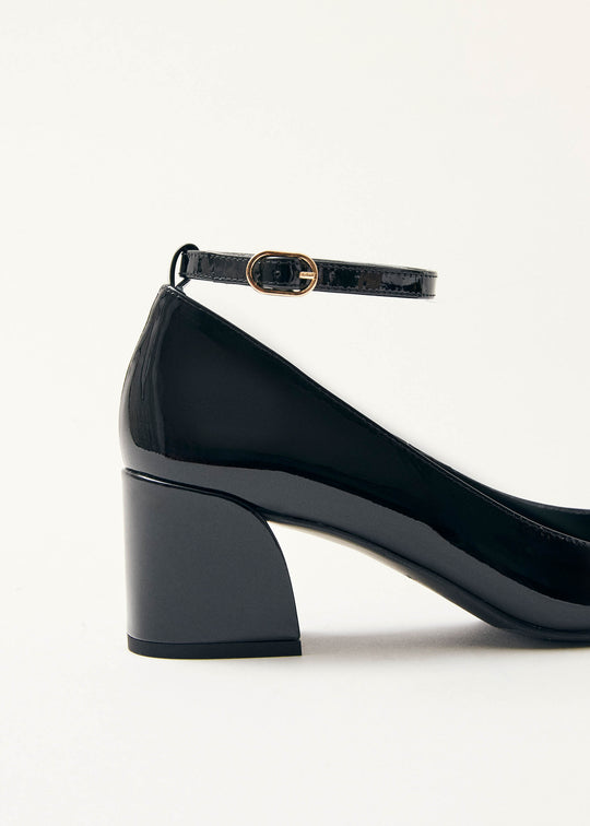 Antoine Onix Black Leather Pumps