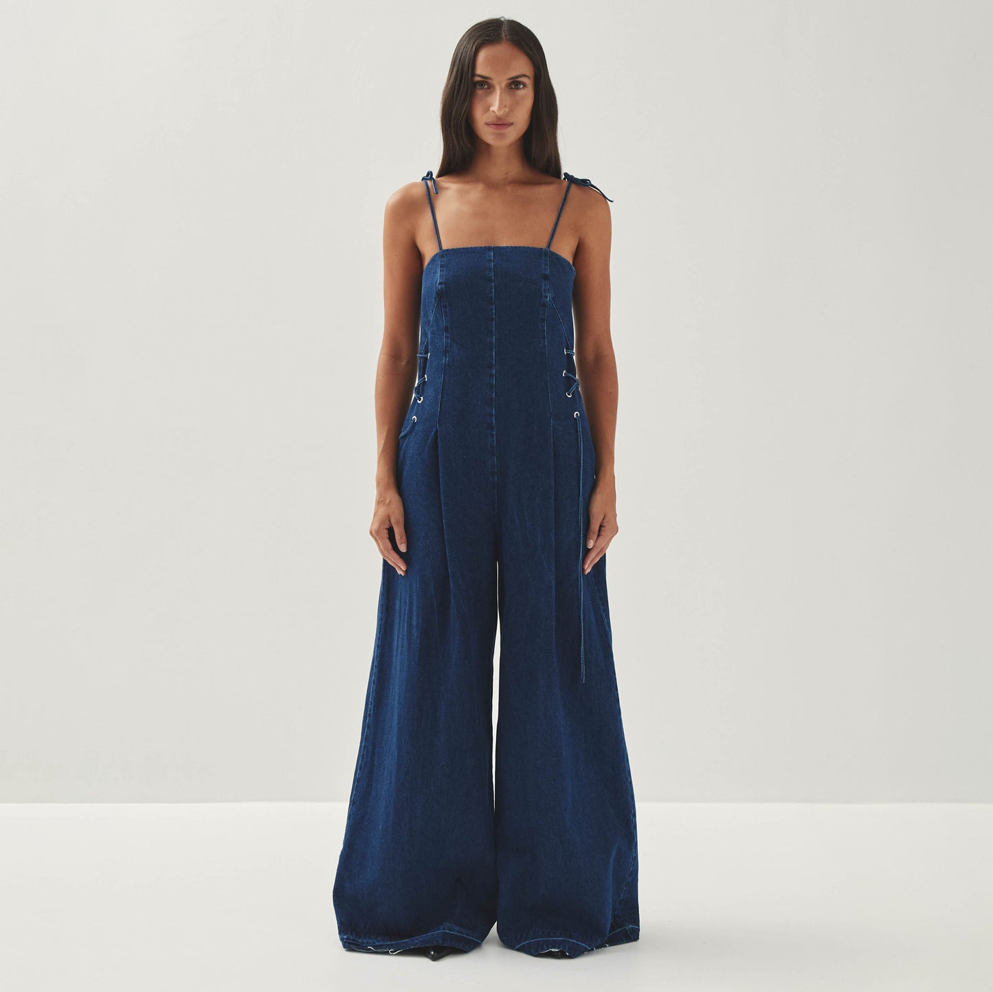 Tania Blauer Denim-Jumpsuit