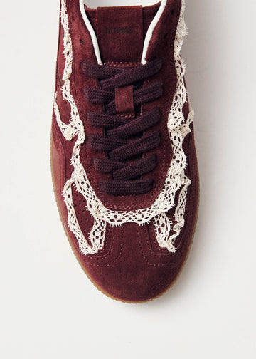 Tb.490 Crochet Burgundy Leather Sneakers ALOHAS