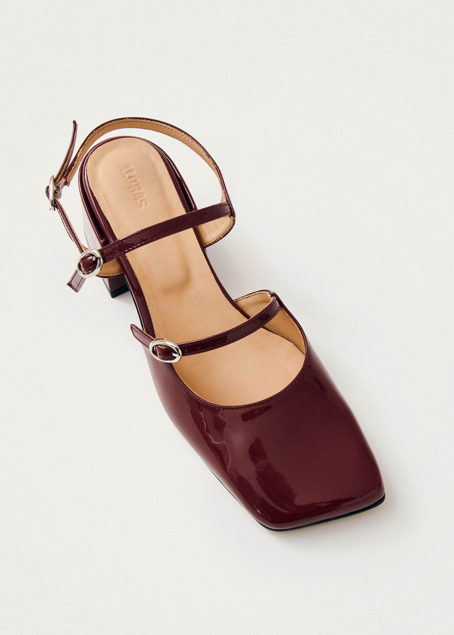 Withnee Onix Burgundy Leather Pumps