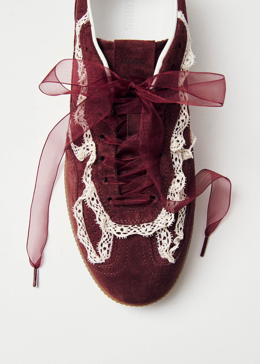 Tb.490 Crochet Burgundy Leather Sneakers