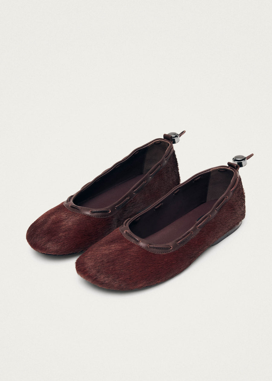 Gill Soft Burgundy Leather Ballet Flats