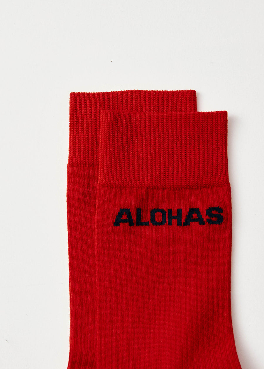 Ava Red Socks