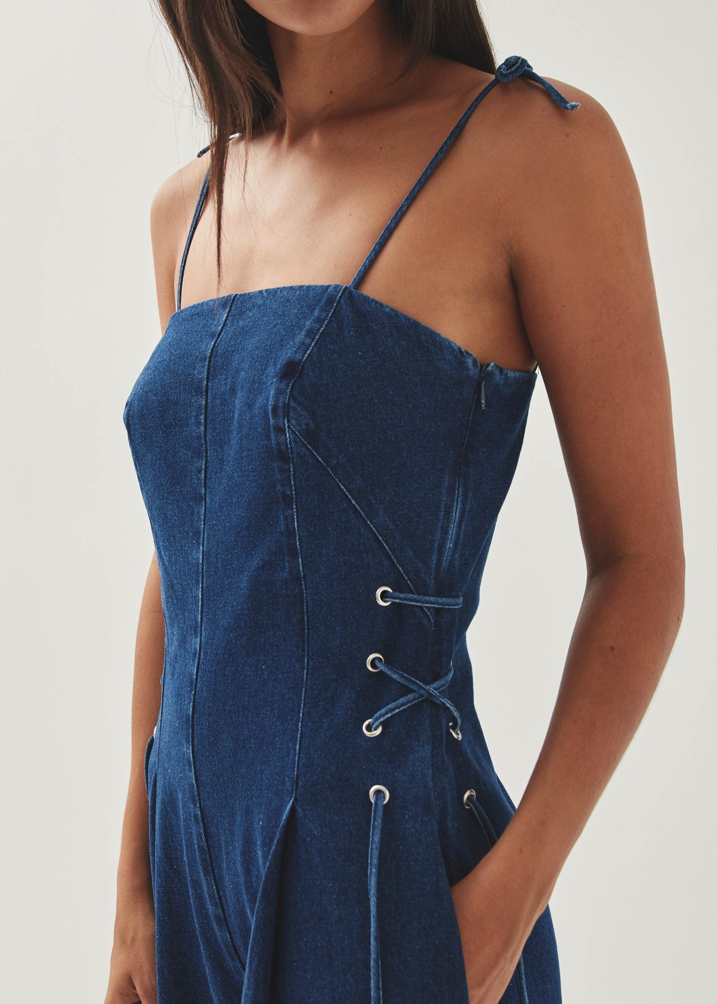 Tania Blauer Denim-Jumpsuit