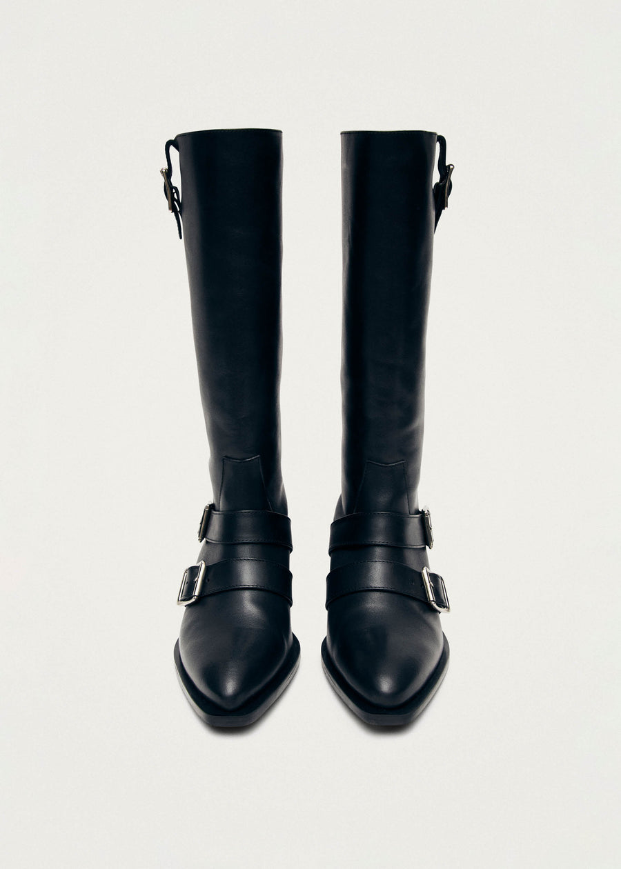 Ryder Black Leather Boots